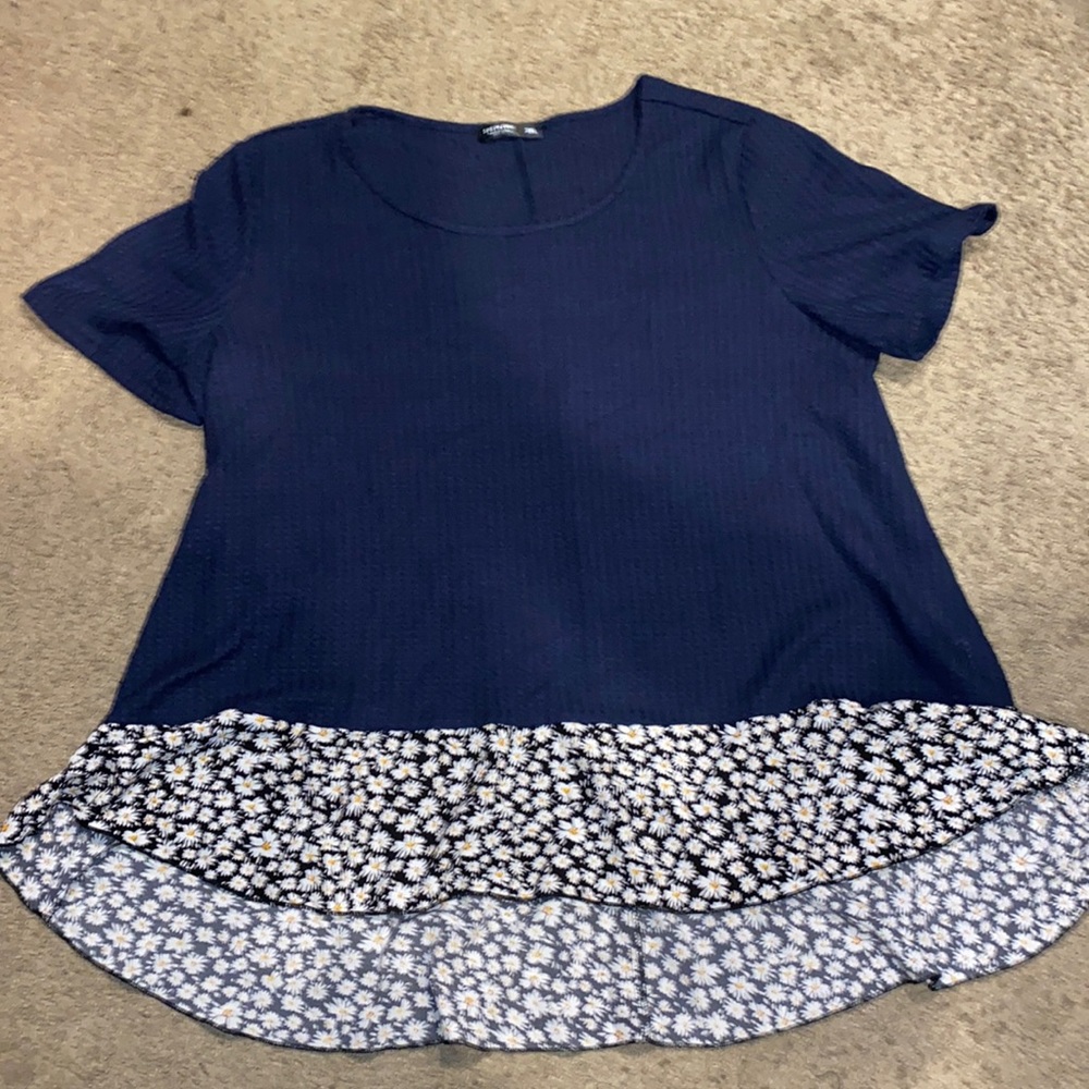 SHEIN Quilted Layered Blouse